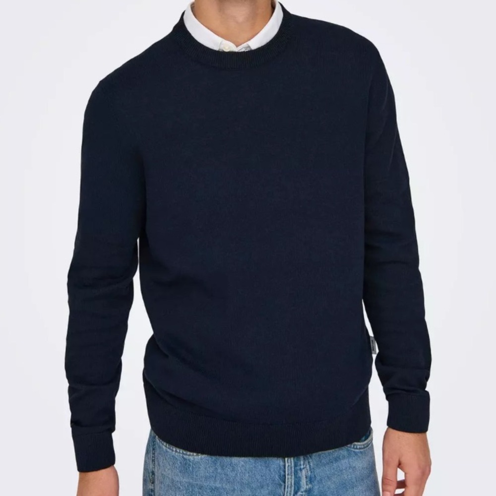 ONLY & SONS Black Crewneck Sweatshirt